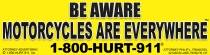 Motorcycle Awareness Bumper Stickers